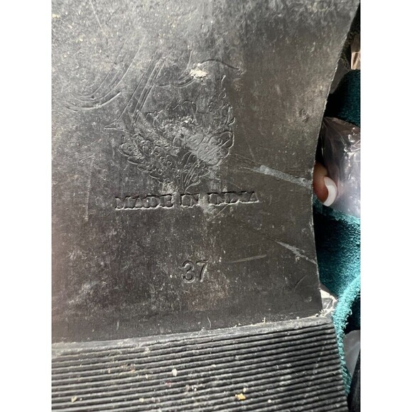 Free People Sunever Suede Gladiator Sandals Womens Size 37 Green  Strappy Buckle - Picture 6 of 7